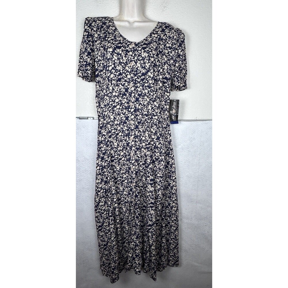 VTG All That Jazz dress NWT floral shirt dress raised waist cottagecore Sz 13/14